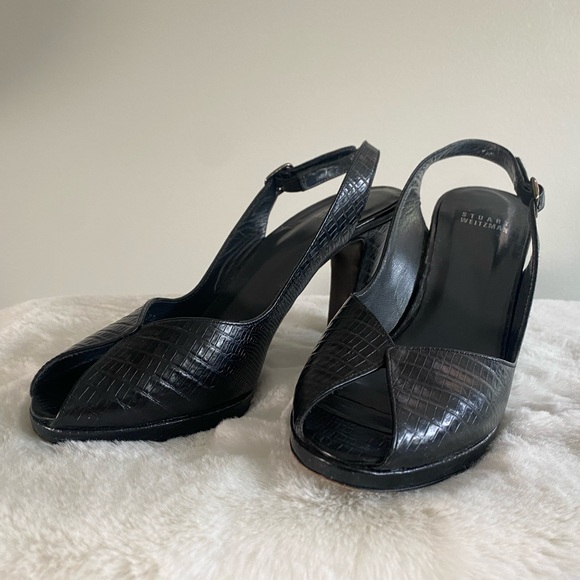 Stewart Weitzman peep toe heels - Picture 2 of 9